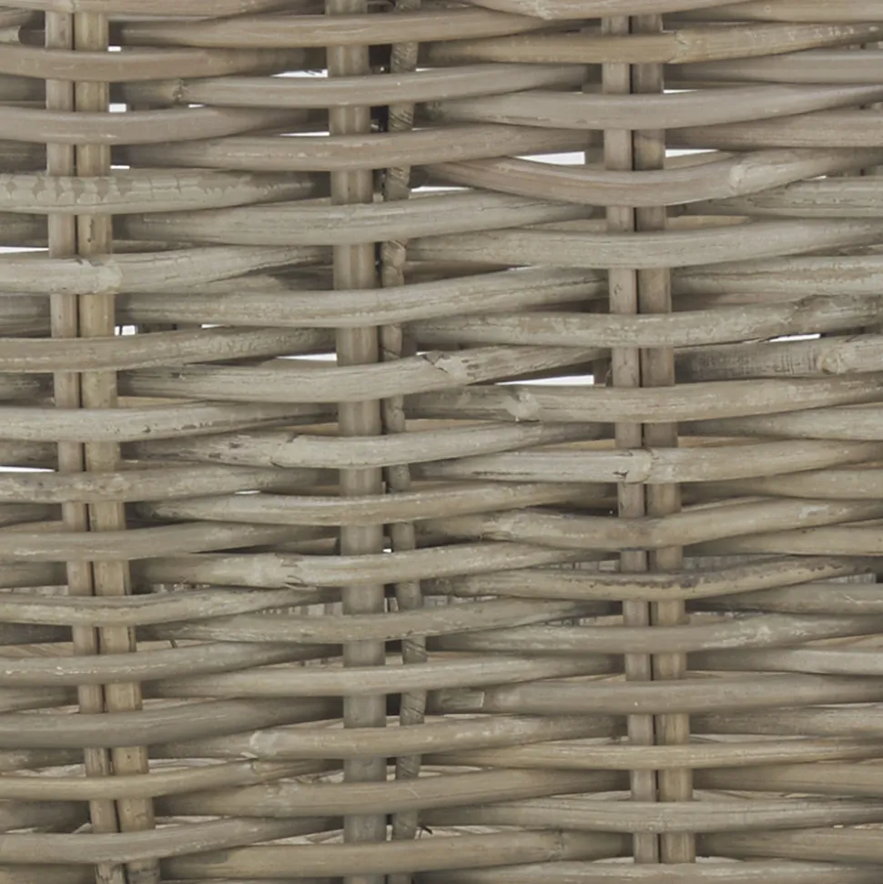 AUBRY GASPARD - Panier à bûches rectangulaire en poelet