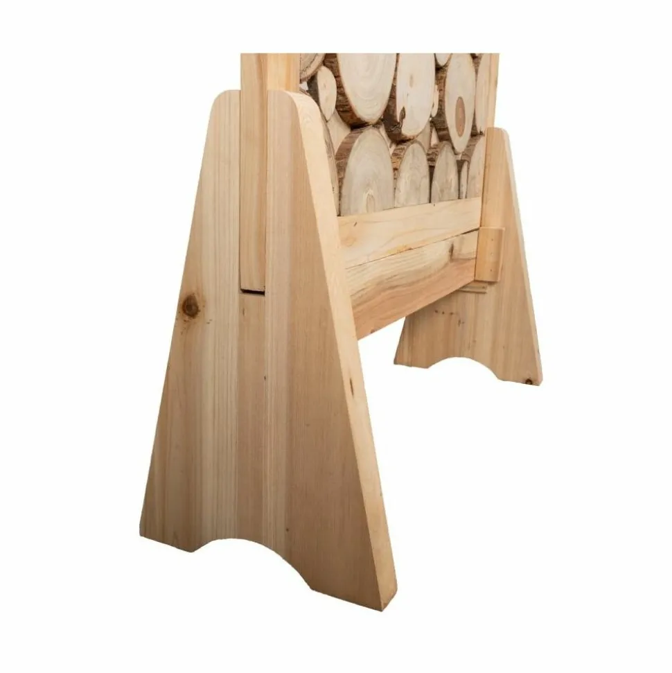 AUBRY GASPARD - Paravent en sapin sculpté sur socle omega