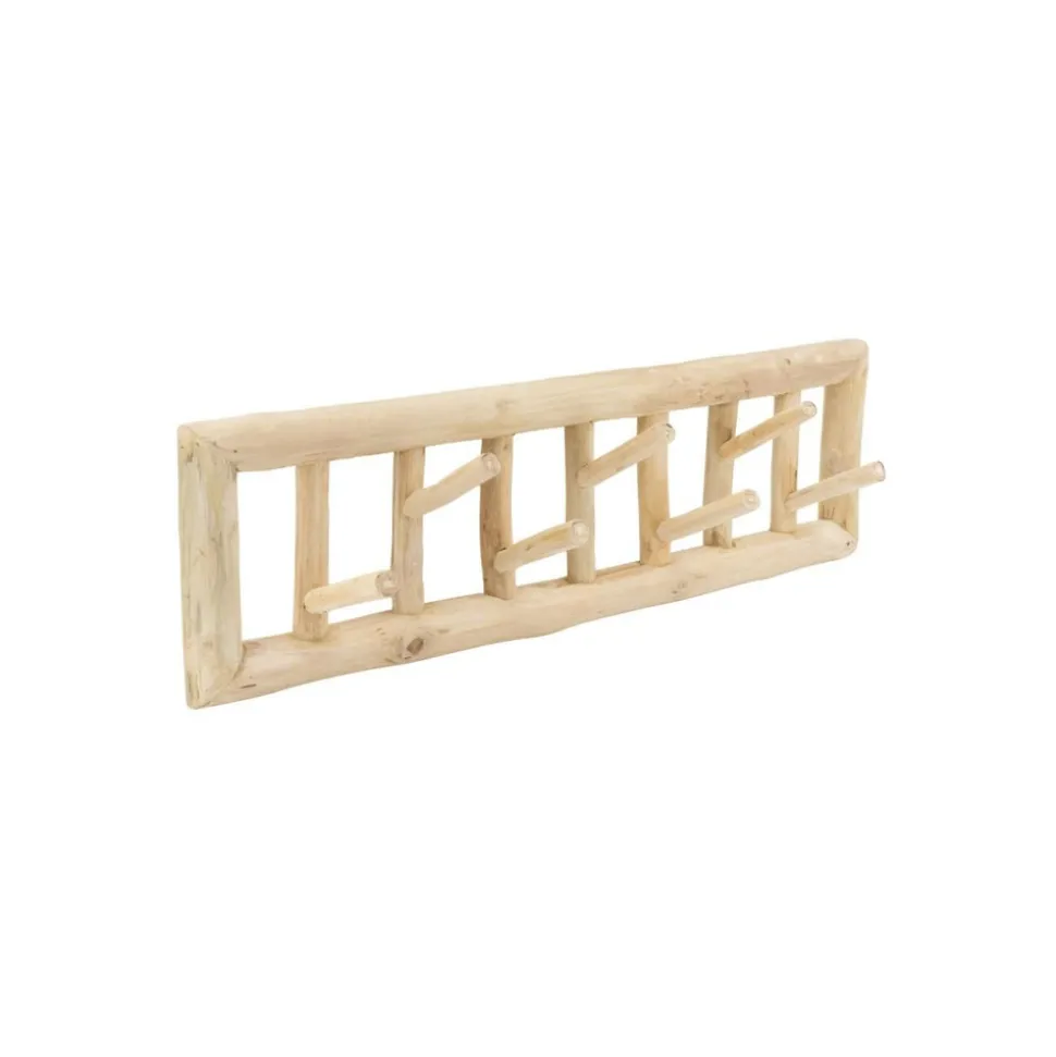 AUBRY GASPARD - Patère 6 crochets en branches de teck