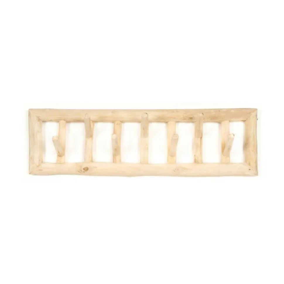 AUBRY GASPARD - Patère 6 crochets en branches de teck