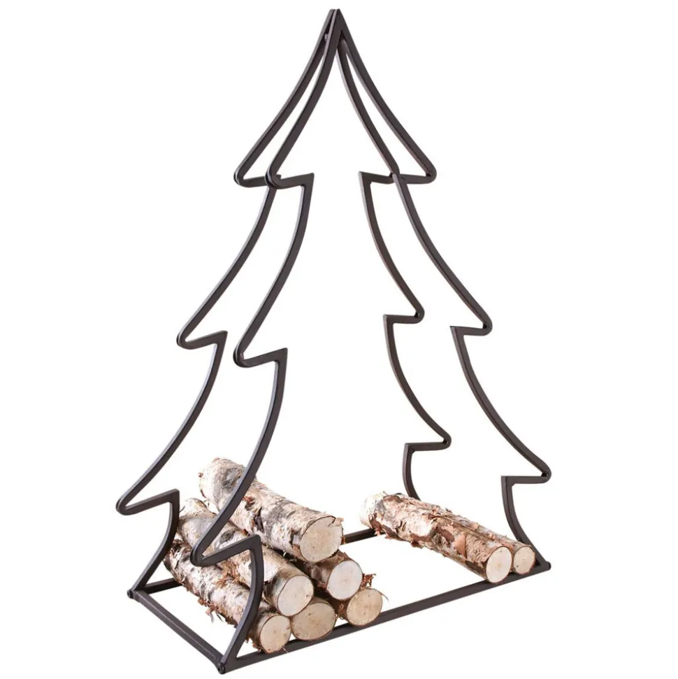 AUBRY GASPARD - Porte-bûches en métal sapin