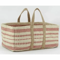 AUBRY GASPARD - Sac à bûches en jute naturel et teinté