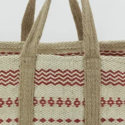 AUBRY GASPARD - Sac à bûches en jute naturel et teinté