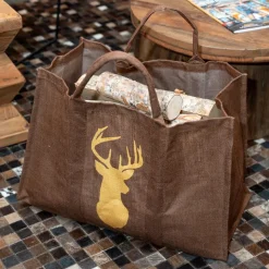 AUBRY GASPARD - Sac à bûches en jute