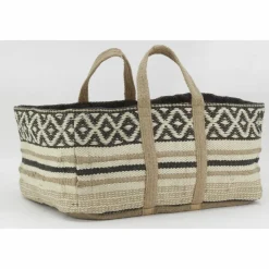 AUBRY GASPARD - Sac à bûches en jute naturel et teinté