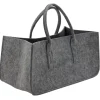 AUBRY GASPARD - Sac à bûches gris en feutrine