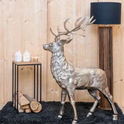 AUBRY GASPARD - Sellette porte-bûches en métal et bois rondo