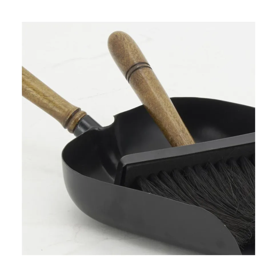 AUBRY GASPARD - Set pelle et balayette en métal et bois