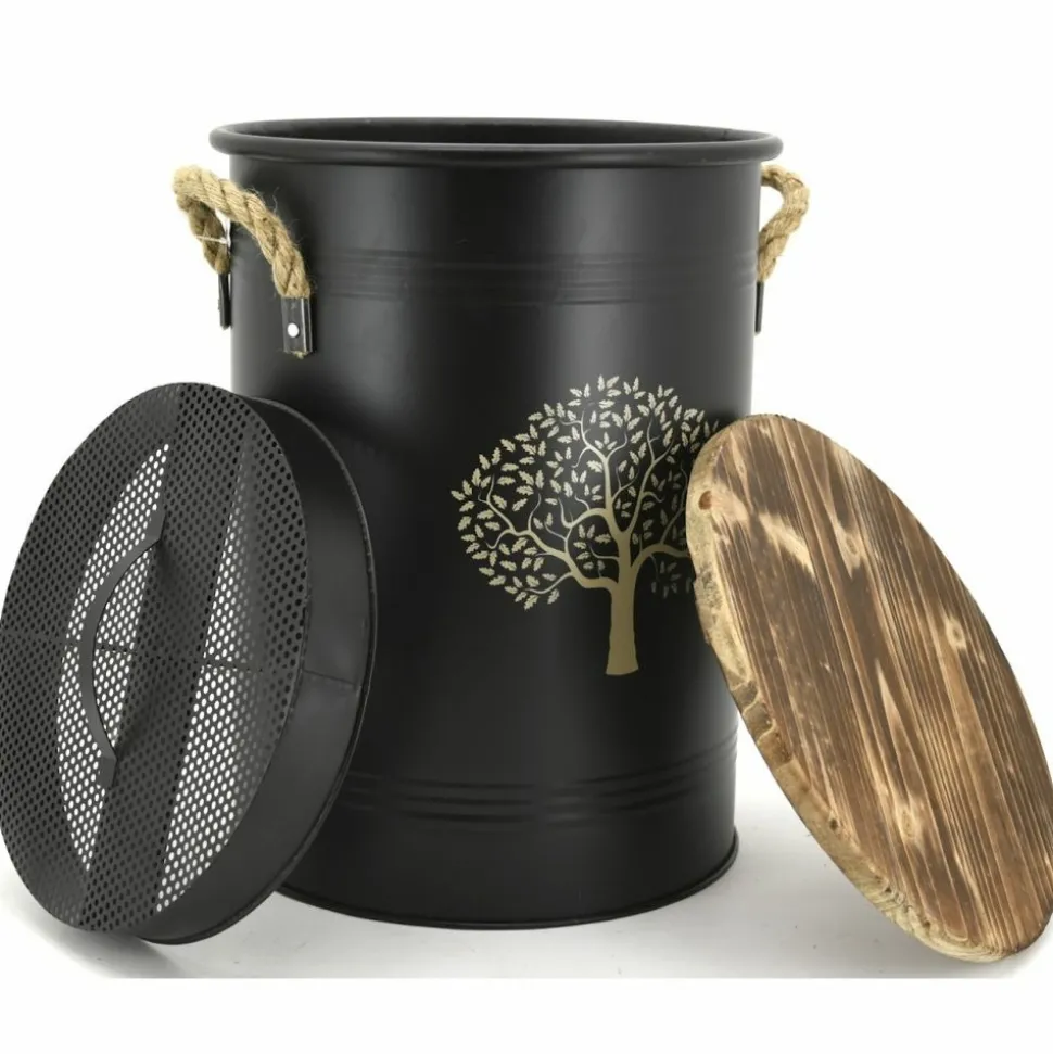 AUBRY GASPARD - Tabouret et seau à pellets