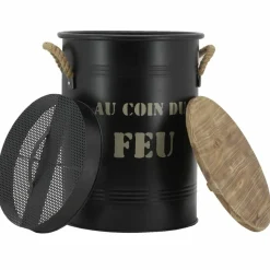 AUBRY GASPARD - Tabouret et seau à pellets