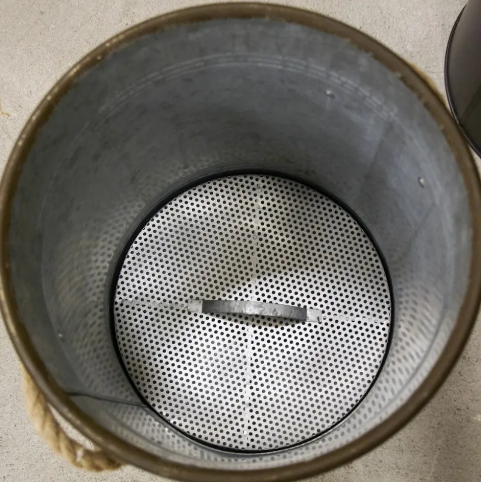 AUBRY GASPARD - Tabouret et seau à pellets