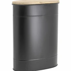 AUBRY GASPARD - Tabouret et seau à pellets en métal