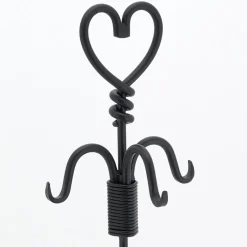 AUBRY GASPARD - Valet de cheminée en fer forgé coeur