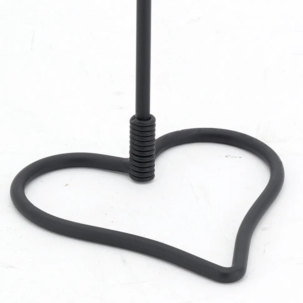 AUBRY GASPARD - Valet de cheminée en fer forgé coeur