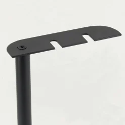 AUBRY GASPARD - Valet de cheminée en métal laqué noir