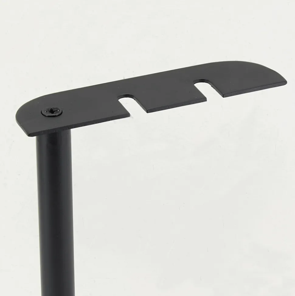 AUBRY GASPARD - Valet de cheminée en métal laqué noir