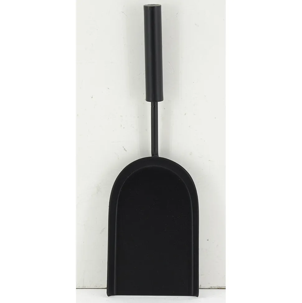 AUBRY GASPARD - Valet de cheminée en métal laqué noir