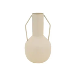 AUBRY GASPARD - Vase en métal meltik beige