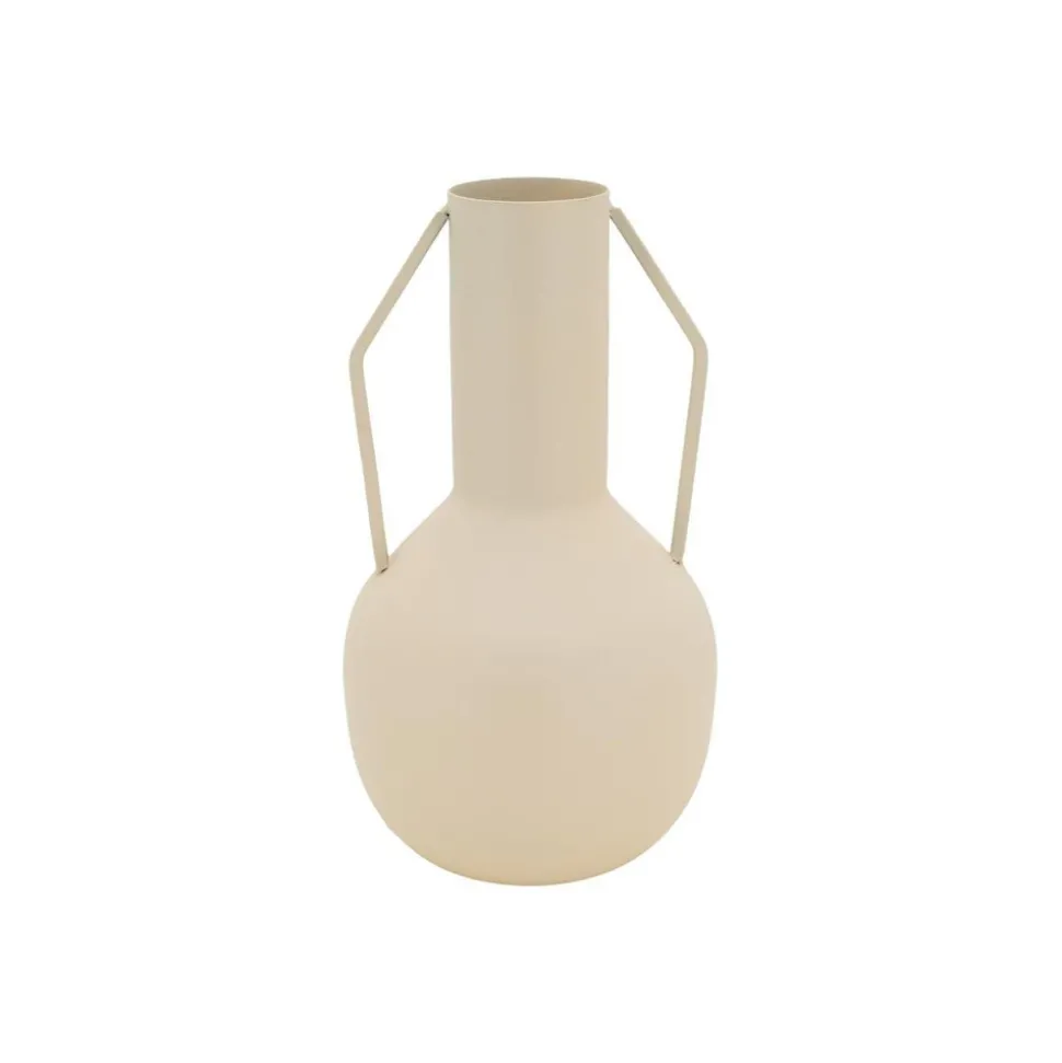 AUBRY GASPARD - Vase en métal meltik beige