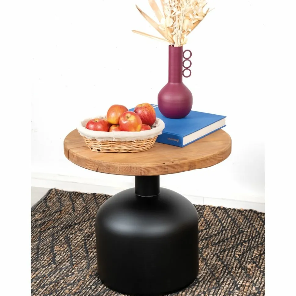 AUBRY GASPARD - Vase en métal metyk cassis