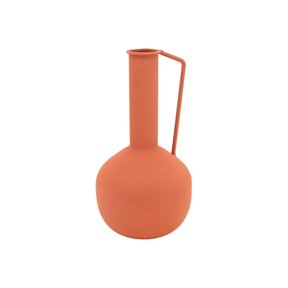 AUBRY GASPARD - Vase en métal meltik terracotta