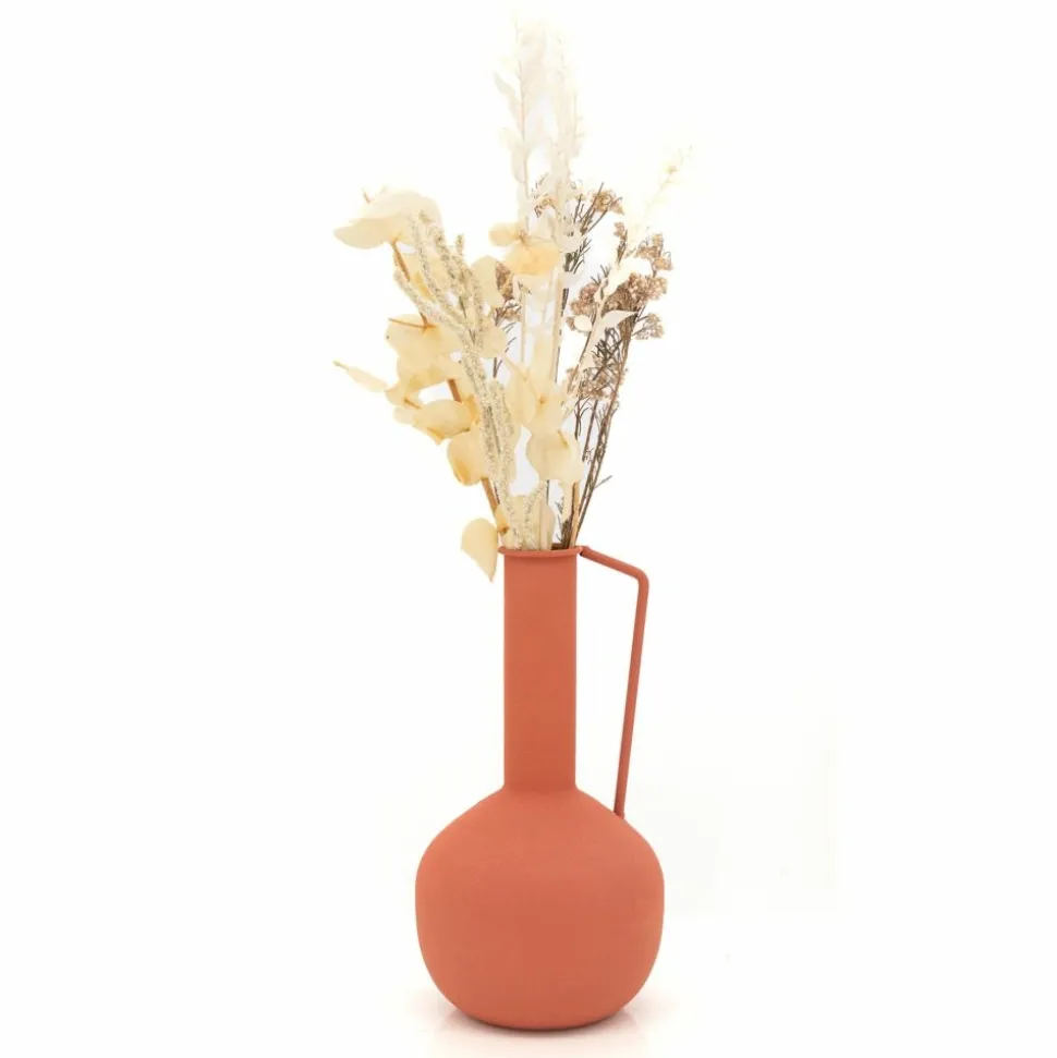 AUBRY GASPARD - Vase en métal meltik terracotta