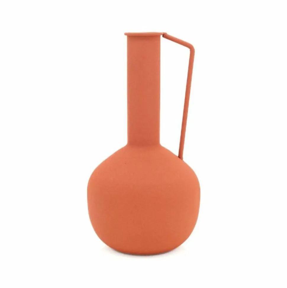 AUBRY GASPARD - Vase en métal meltik terracotta