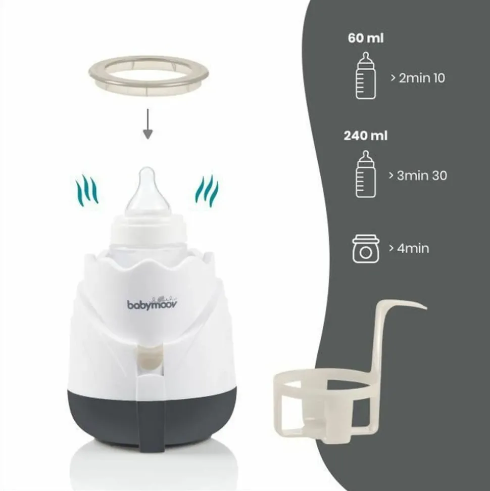 BABYMOOV - Chauffe-biberon vapeur universel tulipe cream