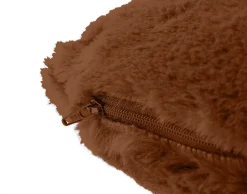 BEST MOBILIER - Crocus - coussin - en fausse fourrure - 35x35 cm