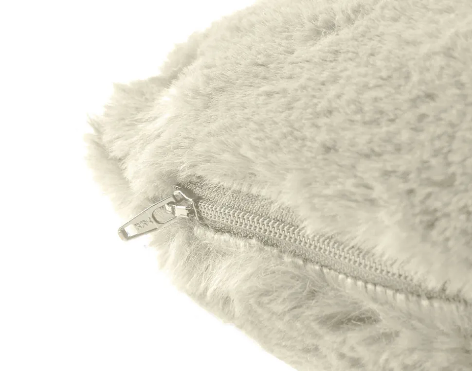 BEST MOBILIER - Crocus - coussin - en fausse fourrure - 35x35 cm