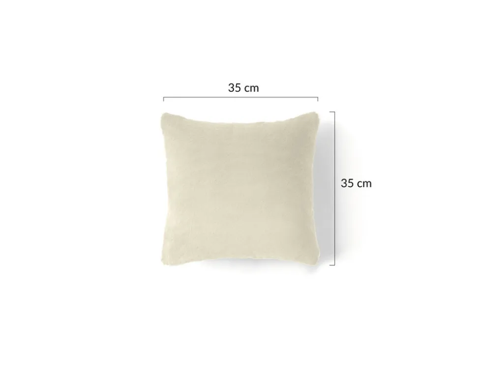 BEST MOBILIER - Crocus - coussin - en fausse fourrure - 35x35 cm