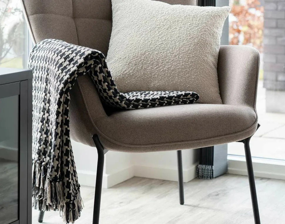 BEST MOBILIER - Eden - plaid - 130x180 cm - en coton recyclé