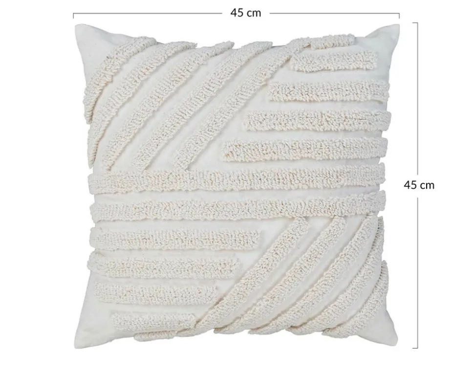 BEST MOBILIER - Emilia - coussin - polyester et coton - 45x45 cm