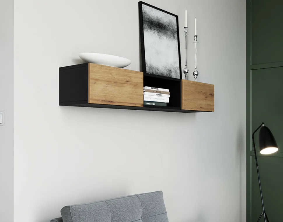 BEST MOBILIER - Felicia - étagère suspendue - 120 cm