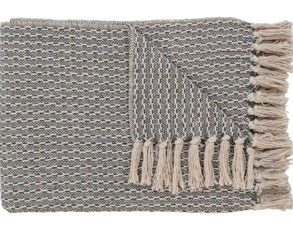 BEST MOBILIER - Fonni - plaid - 130x160 cm - en coton recyclé