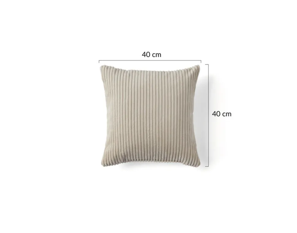 BEST MOBILIER - Garance - coussin - en velours côtelé - 40x40 cm