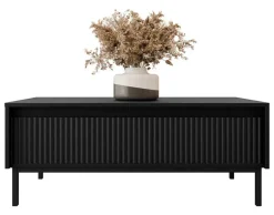 BEST MOBILIER - Girona - table basse - noir - 100 cm