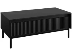 BEST MOBILIER - Girona - table basse - noir - 100 cm