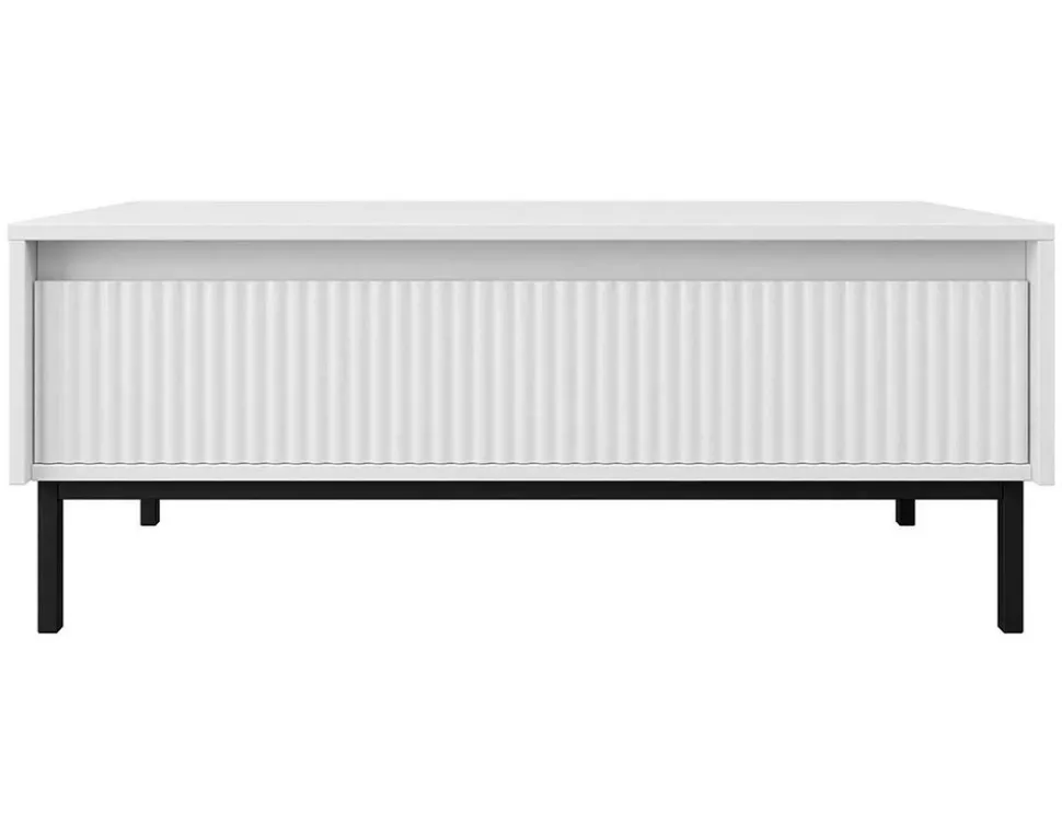 BEST MOBILIER - Girona - table basse - blanc - 100 cm