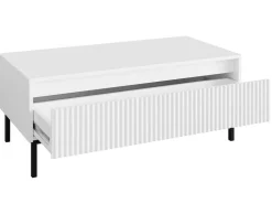 BEST MOBILIER - Girona - table basse - blanc - 100 cm