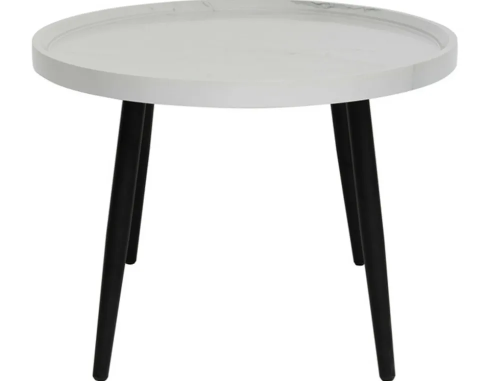 BEST MOBILIER - Helsinki - table basse - effet marbre - 80 cm
