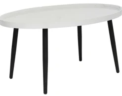 BEST MOBILIER - Helsinki - table basse - effet marbre - 80 cm