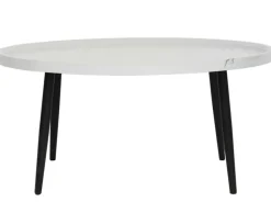 BEST MOBILIER - Helsinki - table basse - effet marbre - 80 cm