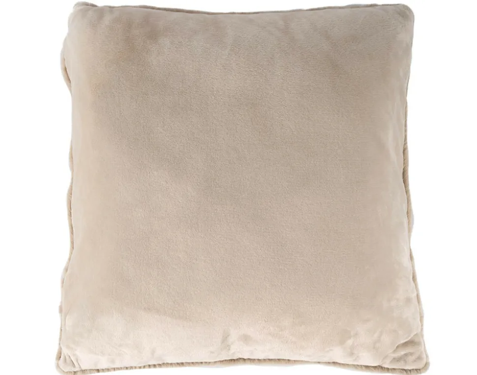 BEST MOBILIER - Joy - coussin - en fausse fourrure - 48x48 cm
