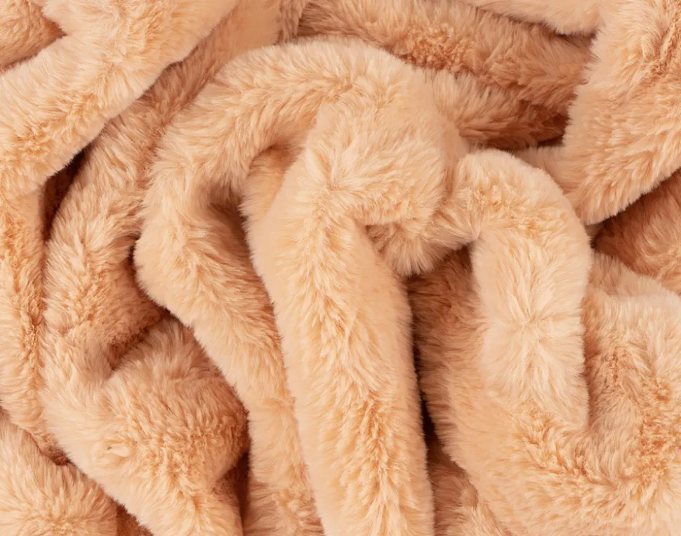 BEST MOBILIER - Joy - plaid - 150x200cm - en fausse fourrure