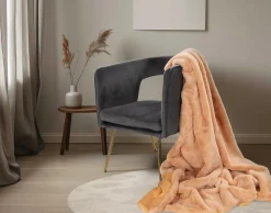 BEST MOBILIER - Joy - plaid - 150x200cm - en fausse fourrure