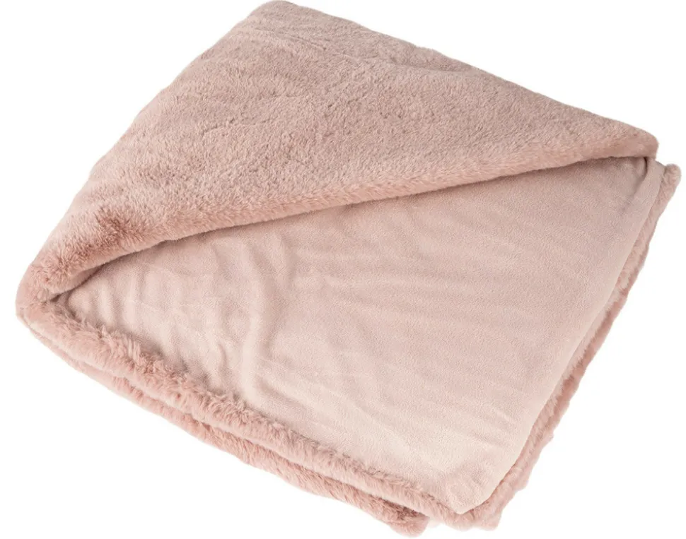 BEST MOBILIER - Joy - plaid - 150x200cm - en fausse fourrure