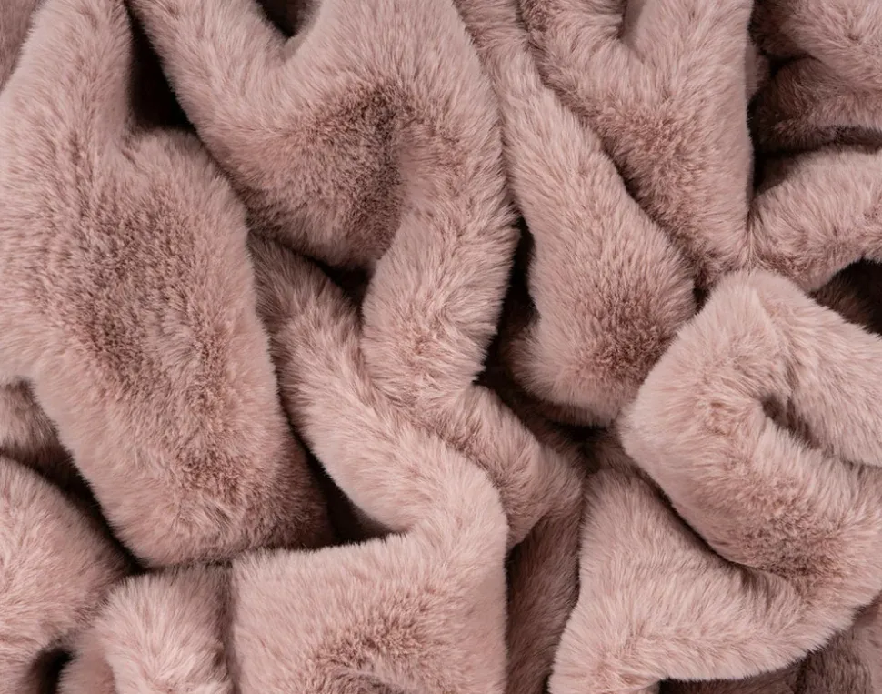 BEST MOBILIER - Joy - plaid - 150x200cm - en fausse fourrure