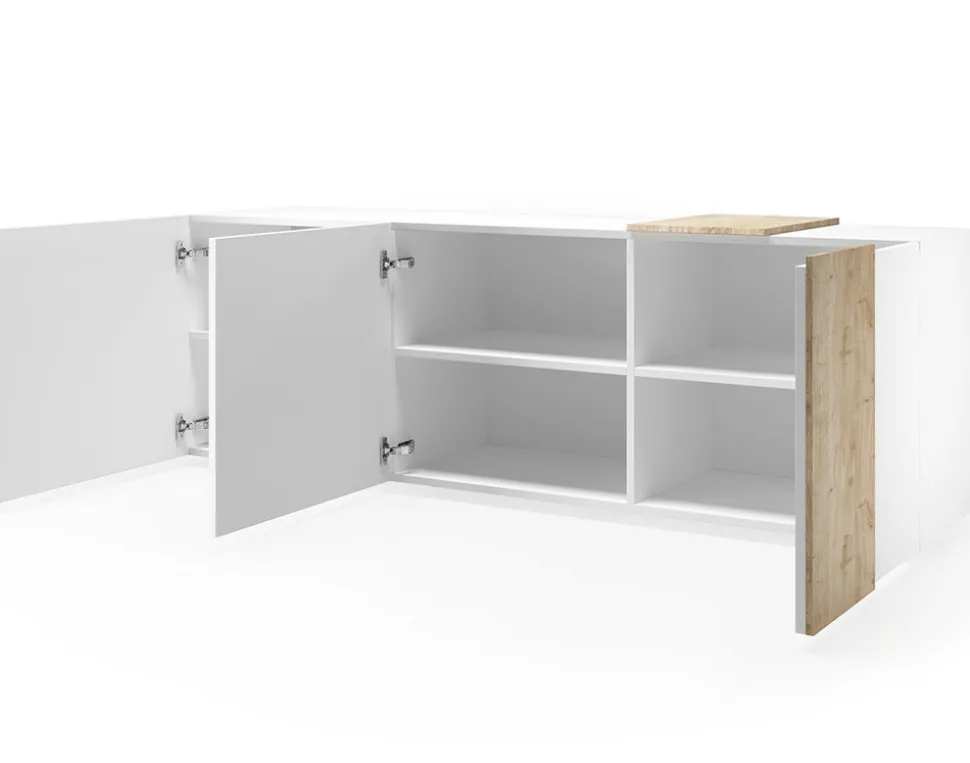 BEST MOBILIER - Leon - meuble tv - 3 portes - 181 cm