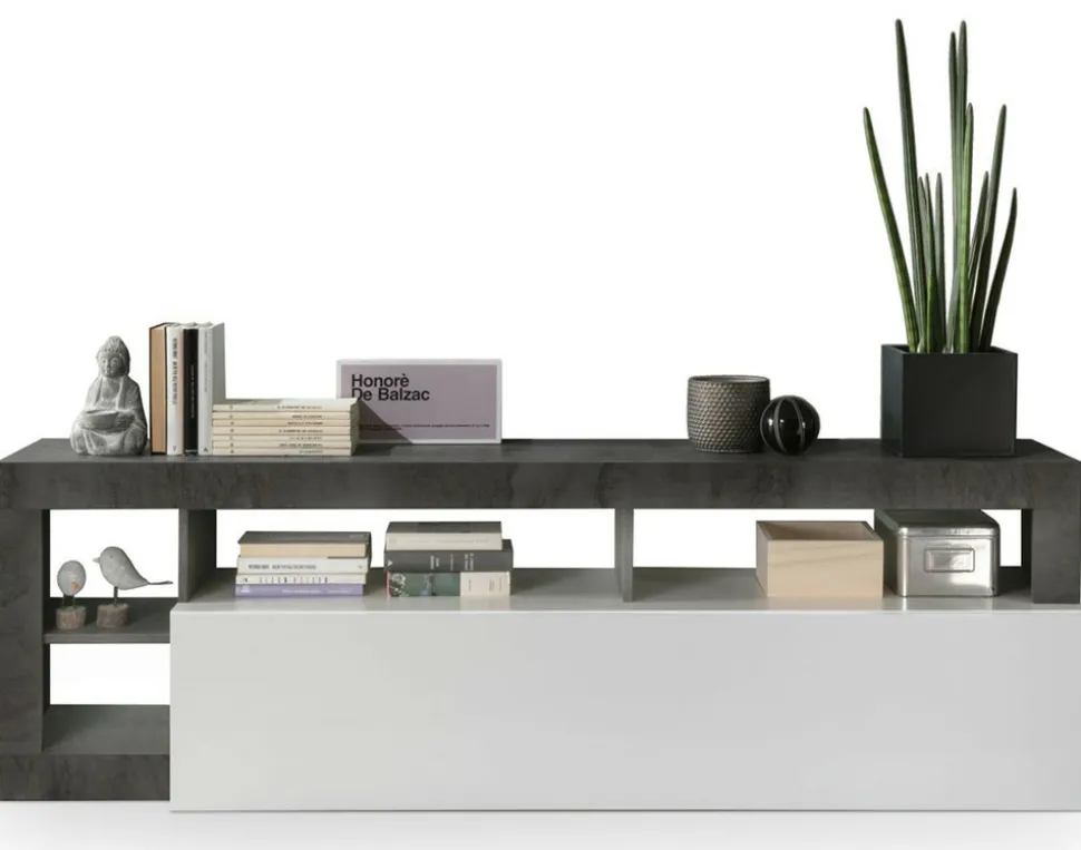 BEST MOBILIER - Lou - meuble tv - 1 porte - 184 cm